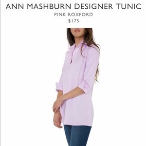 ANN MASHBURN - Classic Pink Oxford Tunic